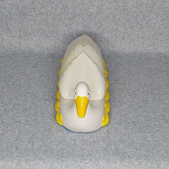 Vintage 1985 Ceramic Duck & Ducklings Candy Treat Dish with Lid Hand Painted - Picture 5 of 14